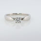 Vintage Tiffany and Co. Diamond Ring. Authentic 0.19ct Tiffany HARMONY Platinum Diamond Solitaire Ring. T&CO Engagement ring