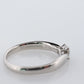 Vintage Tiffany and Co. Diamond Ring. Authentic 0.22ct Tiffany HARMONY Platinum Diamond Solitaire Ring. T&CO Engagement ring