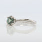 Genuine Alexandrite Ring. Platinum setting round Natural ALEXANDRITE ring. Simple Platinum Solitaire.