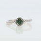 Genuine Alexandrite Ring. Platinum setting round Natural ALEXANDRITE ring. Simple Platinum Solitaire.