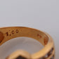 Diamond Ring. 18k Yellow Gold 1CTW Diamond Ring. Double C X Crossover Channel set diamonds wide band.