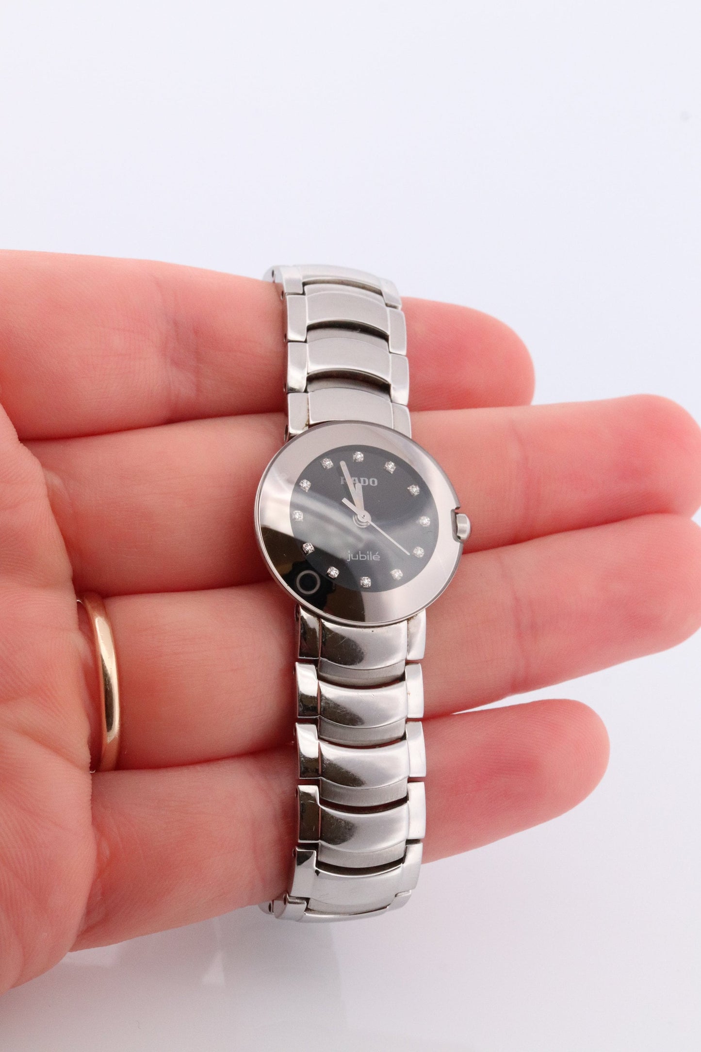 RADO Jubile Diamond Silver Stainless Steel Watch. RADO DiaStar Bracelet Watch 318.0549.3.