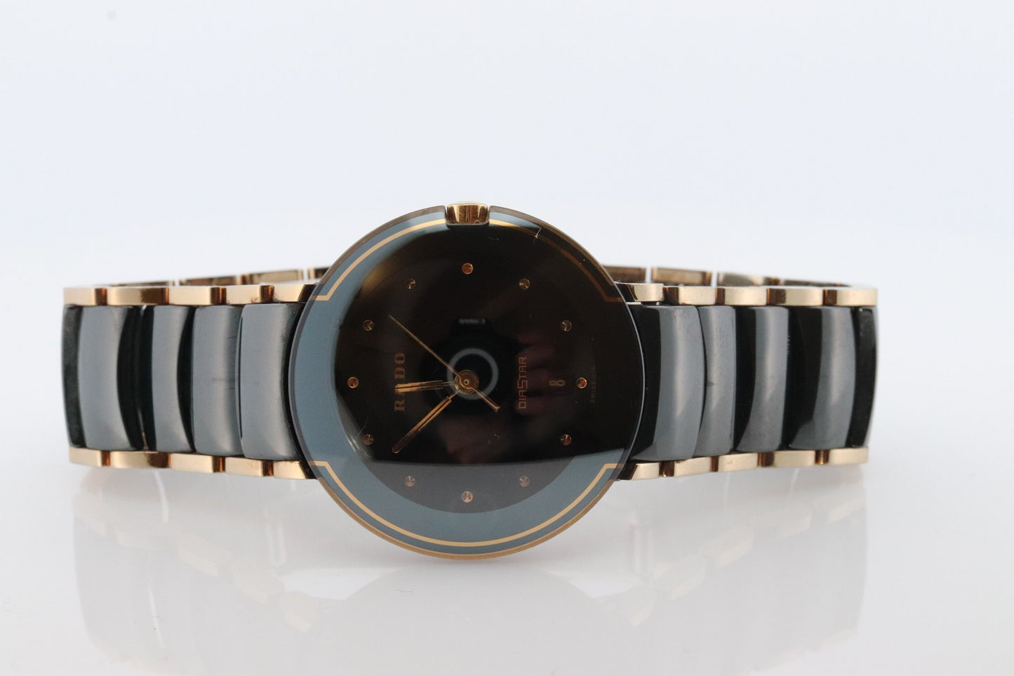 RADO Jubile Diamond Black HiTech Ceramic Stainless Steel Watch. RADO DiaStar Date Bracelet Watch